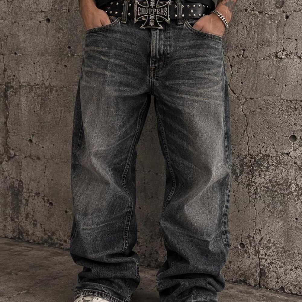 Y2K West Coast Choppers Studded Belt – Men’s
